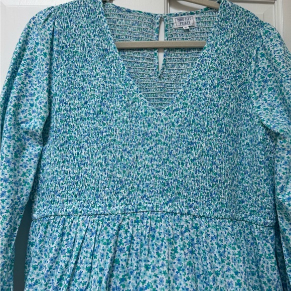 Tuckernuck Pink City Prints V Neck Floral Isabel Dress - Picture 2 of 13